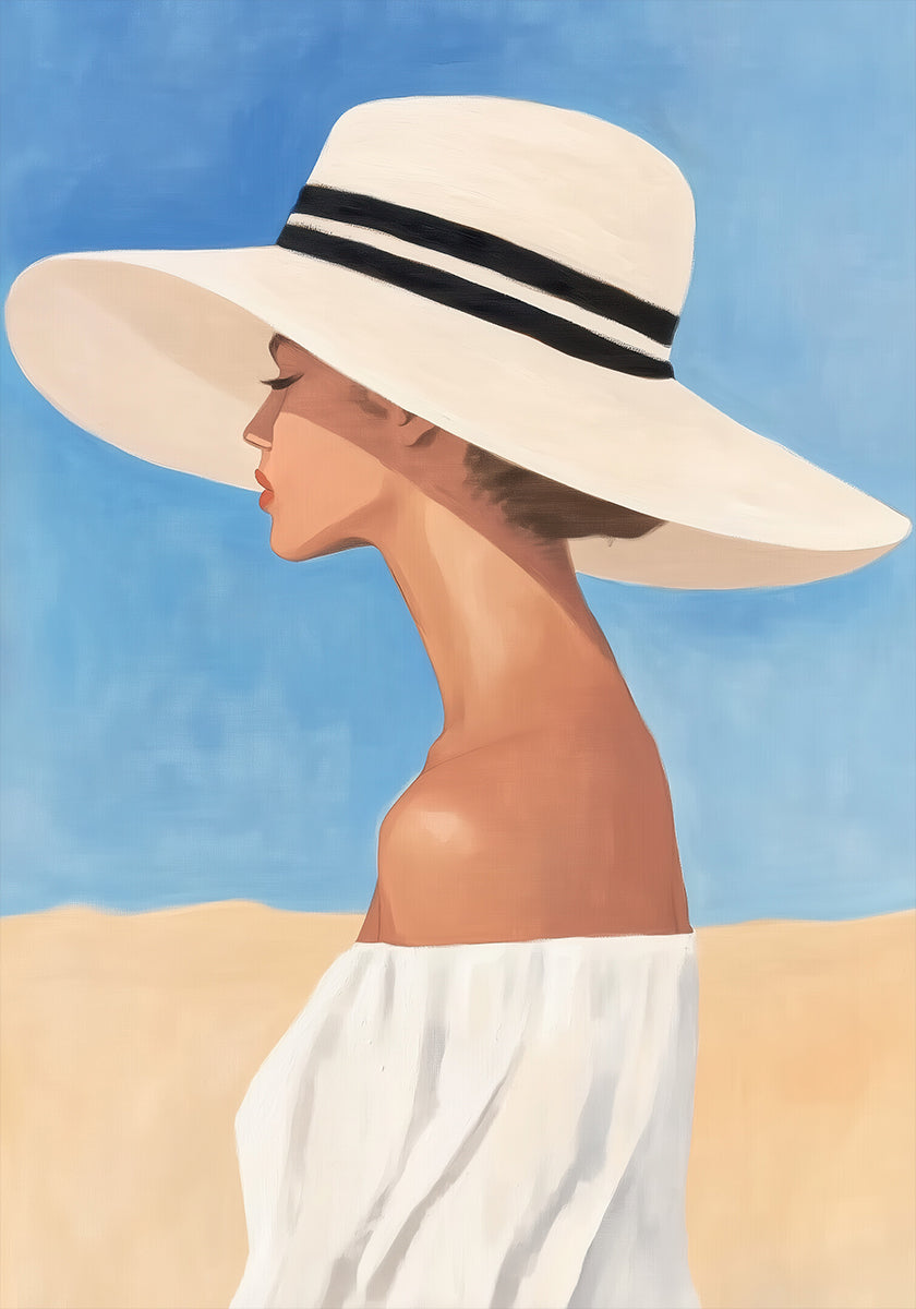 Woman in Wide-Brimmed Hat (NEW) - Posterbox