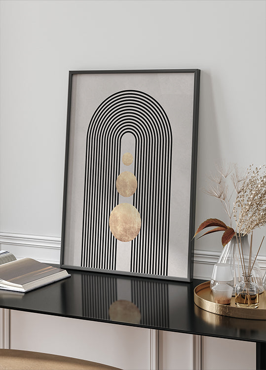 Lijnen en cirkels 19 Poster