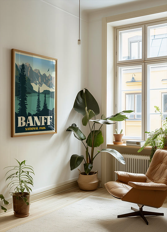 Banff Nationaal Park reizen print poster