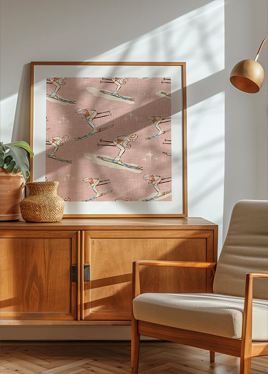 Wintersport Retro Vintage Ski Blue.png (NIEUW)