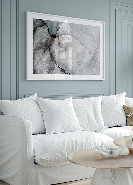 Abstracte vormen van landschap #4 Poster