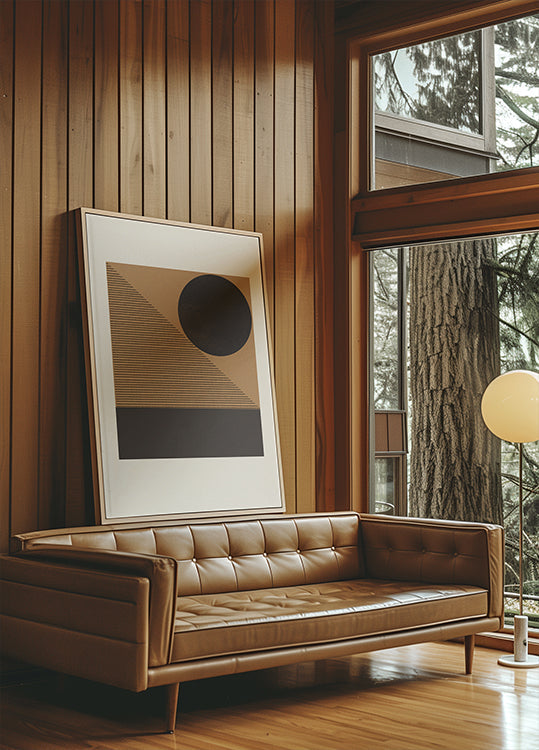 Geometrische Eclipse-poster