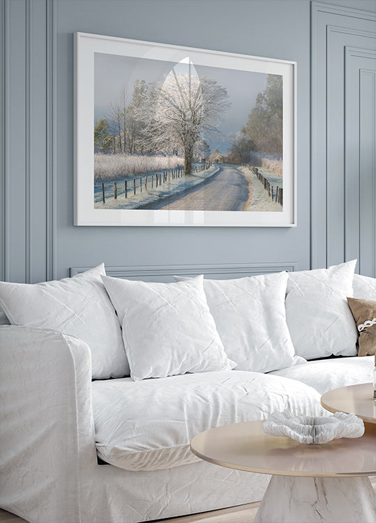 Een ijzige ochtendposter
