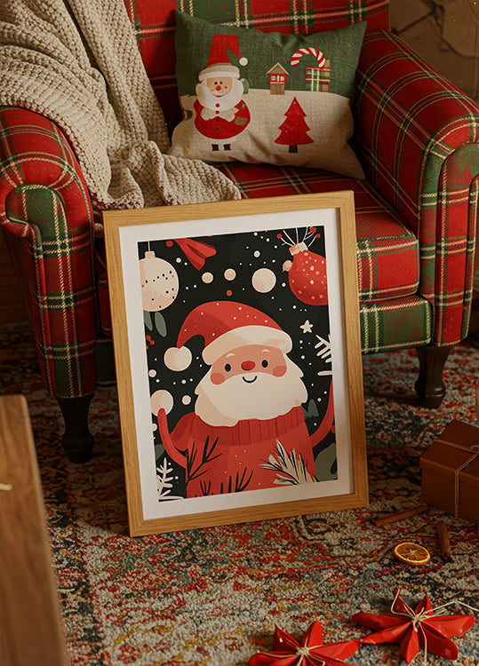 Gelukkig Kerstman-poster