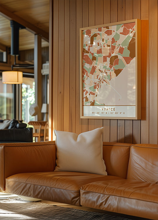 Zwarte kaarten aardetinten 91 poster