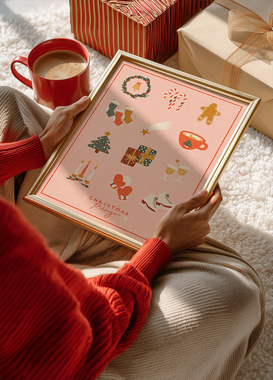 Kerst bingoposter