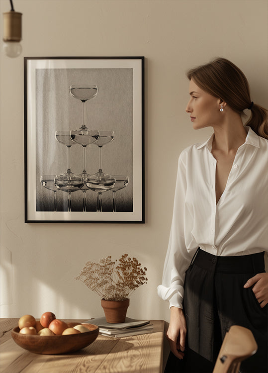 Champagnetoren nr. 9 poster