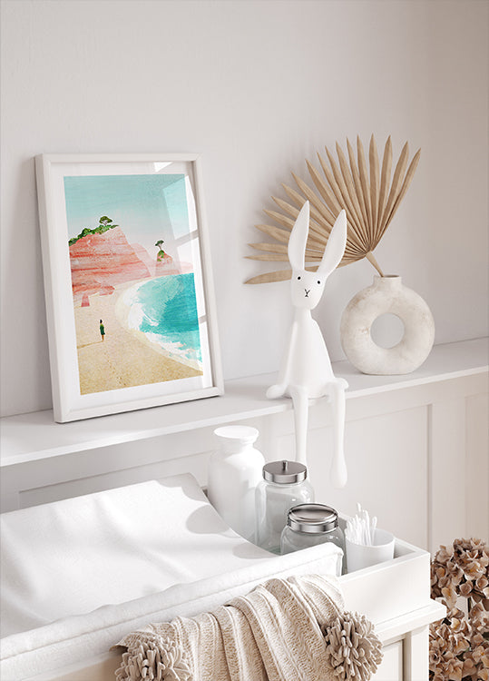 Strandmeisje iv-poster