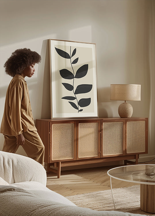 Minimale plantenposter