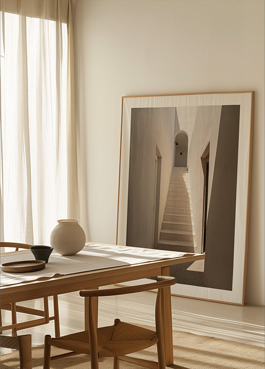 Trap naar de lichte poster