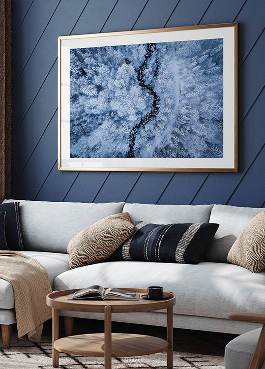 Een ijskoude schoonheidsposter