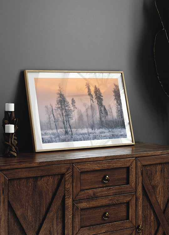 Ijzige ochtendposter