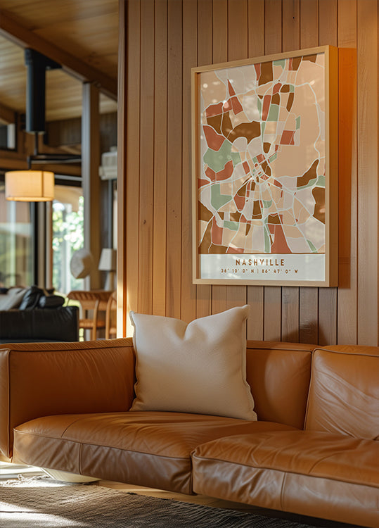 Zwarte kaarten aardetinten 59 poster