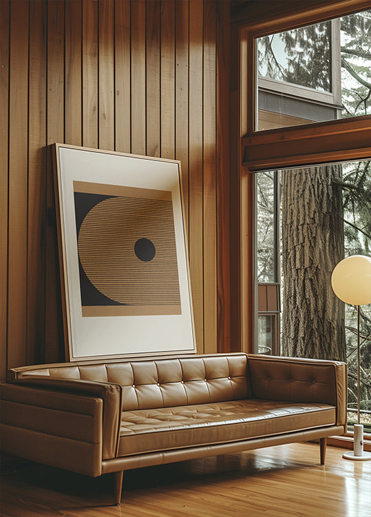 Geometrische Eclipse-poster