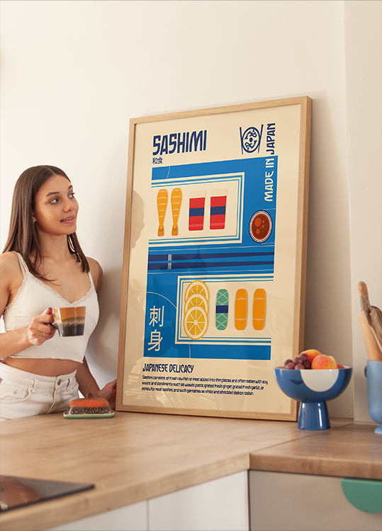 Sashimi Japans eten print poster