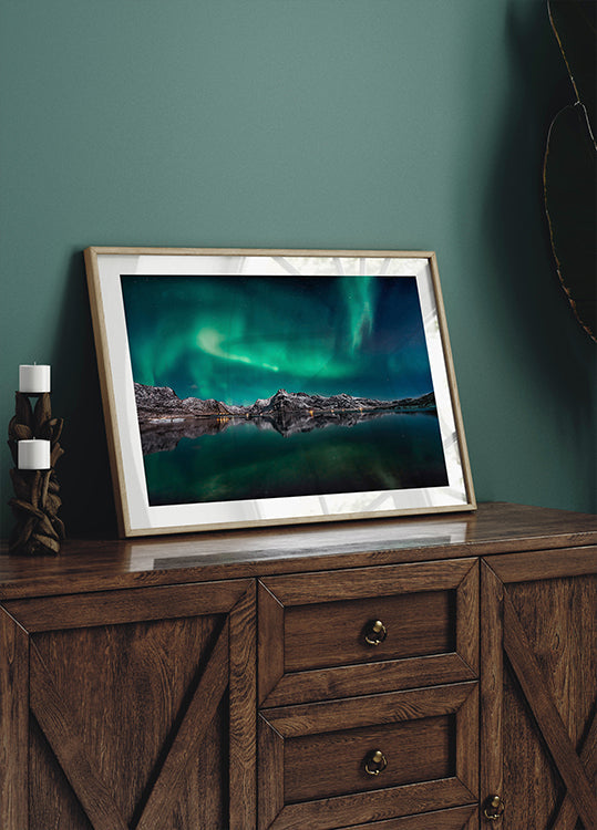 Lofoten Aurora reflectieposter