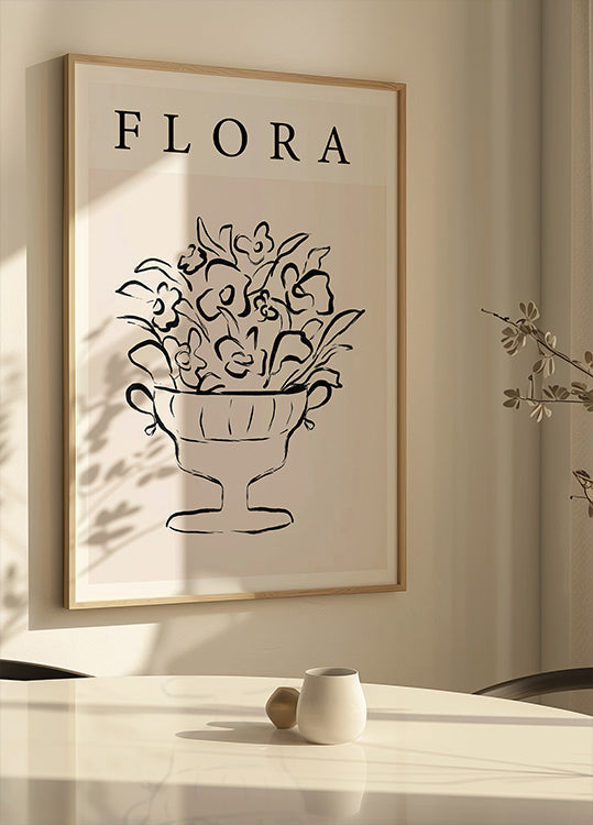 Bloemen elegantie poster