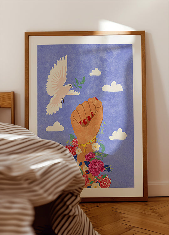 Feministische vuistposter