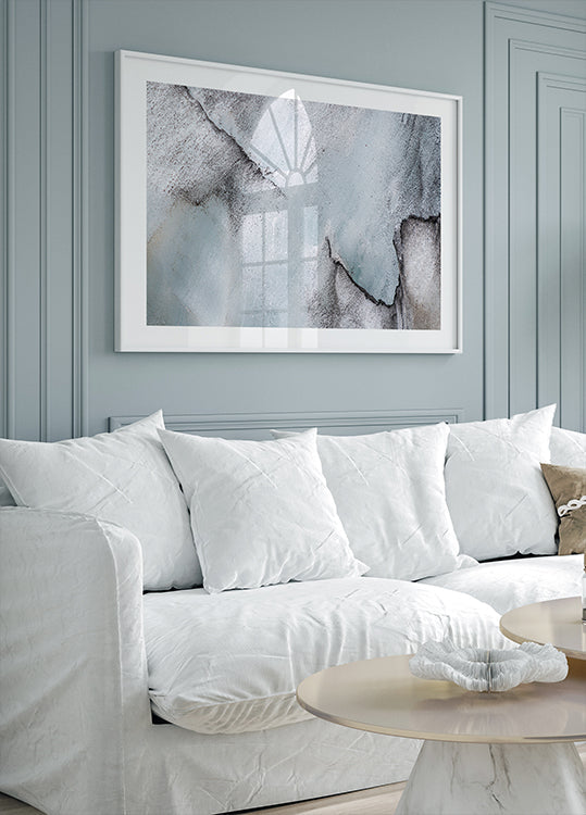 Abstracte vormen van landschap #3 Poster