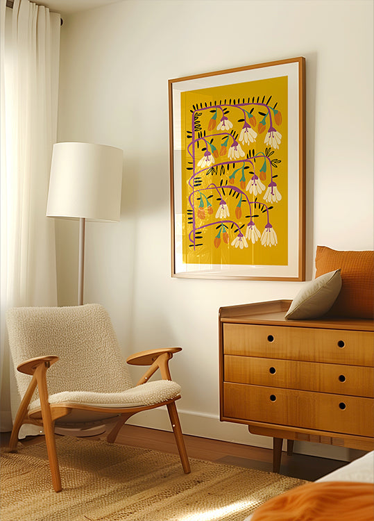 Matisse expression serenity yellow Plakat