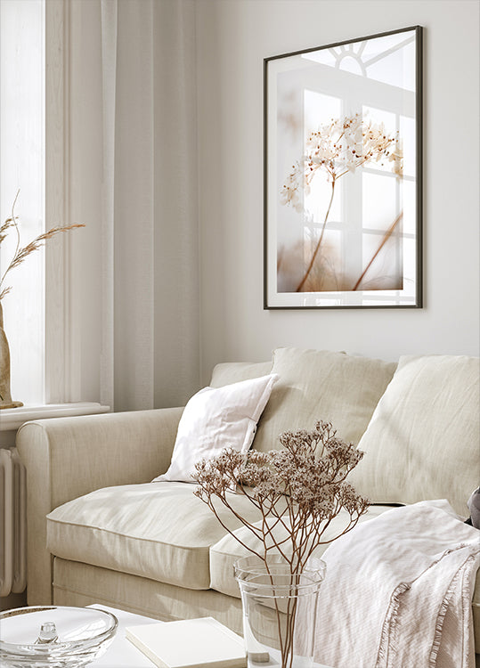 Zacht gedroogde bloem_bruin