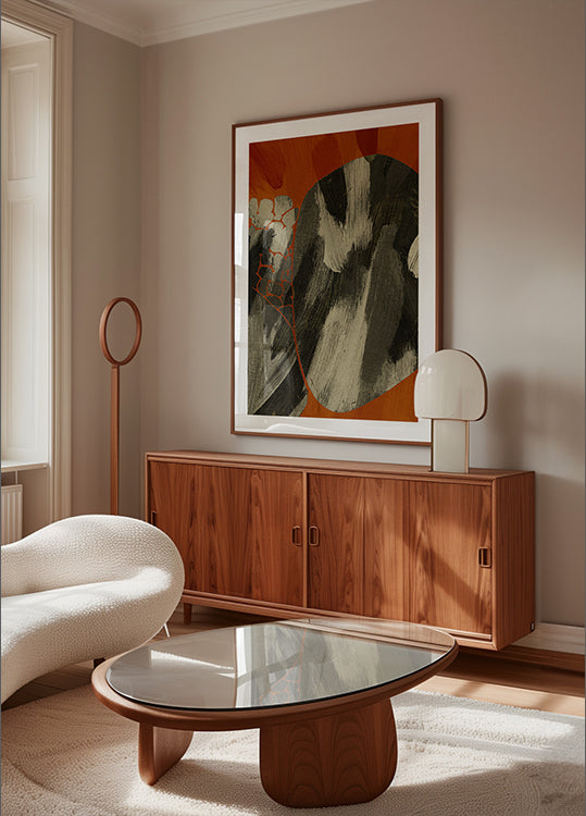 Earthy Abstract Flow Plakat