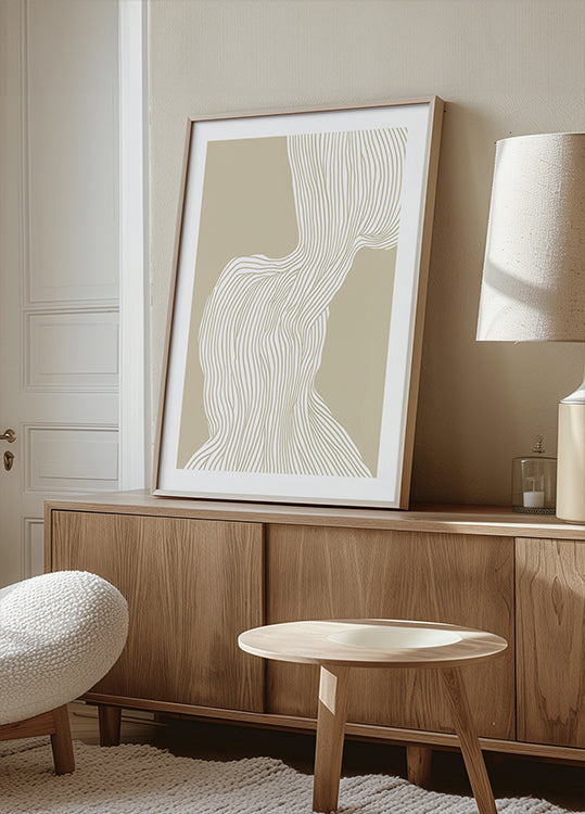 Vloeiende Linescape-poster