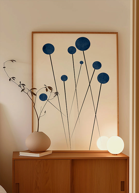 Wilde bosbessen-poster