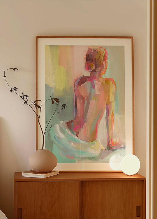 Vrouw poseren poster