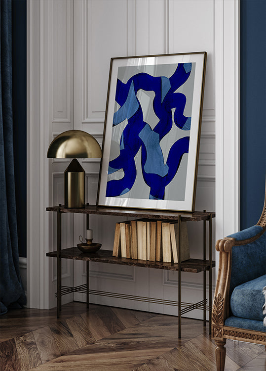 Abstracte penseelstreken 65X