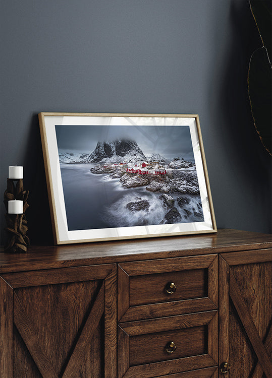 winter Lofoten eilanden Poster