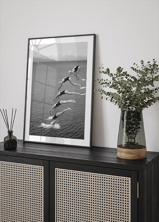 Zonsopgang boven de poster van Cappadocië