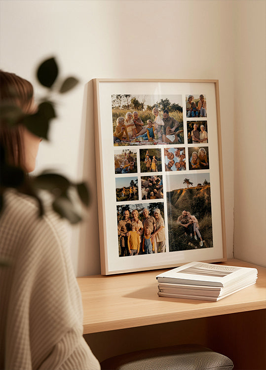 Gepersonaliseerde fotocollageposter