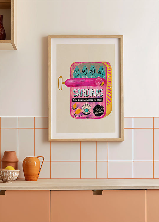 Sardines blikje Poster