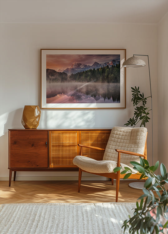 Zonsopgang aan het meer