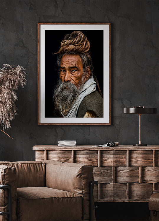 Portret van een sadhoe...