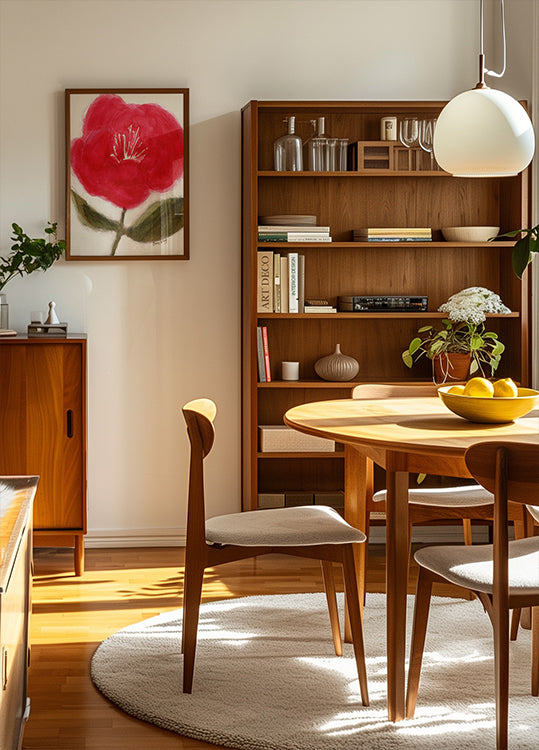 Bloemen in rood voor Cierra-poster