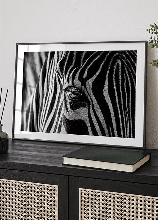 Abstracte gestreepte affiche