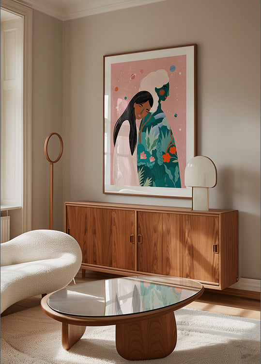 Kosmische verbindingsposter