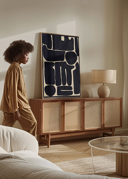 Moderne abstracte minimale vormen 162 poster