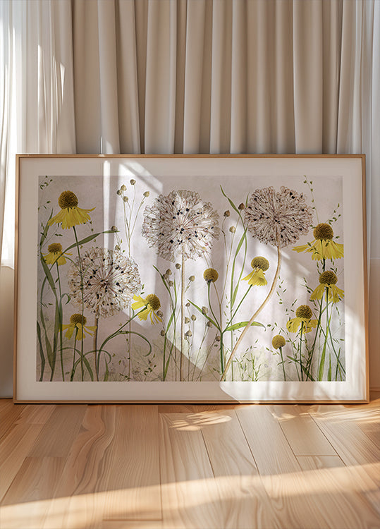 Alliums en Heleniums-poster