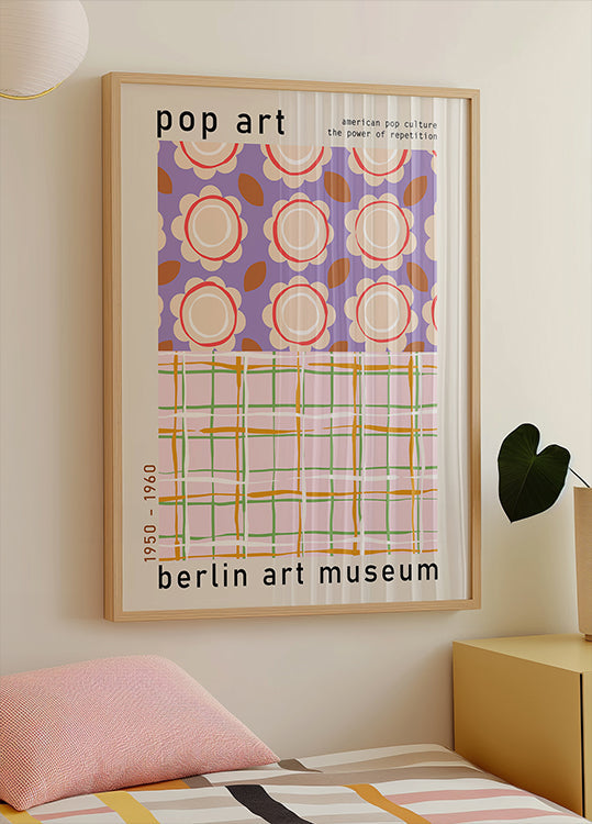 Pop-art poster van het Berlijnse kunstmuseum