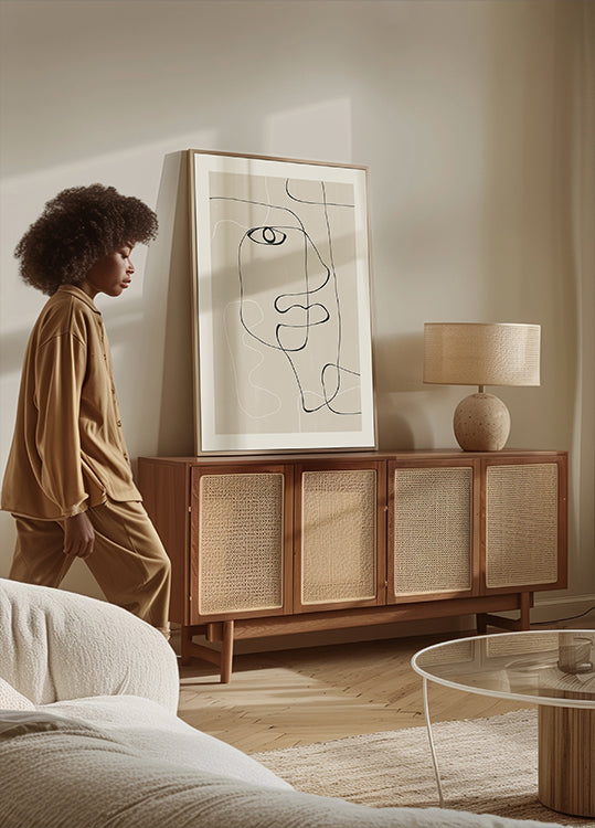 Lijnuitdrukking Poster