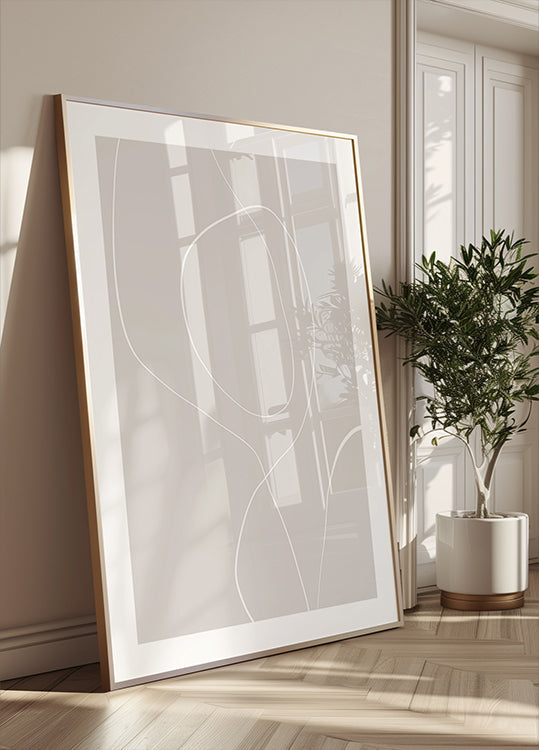 Vloeiende lijnen harmonie Poster