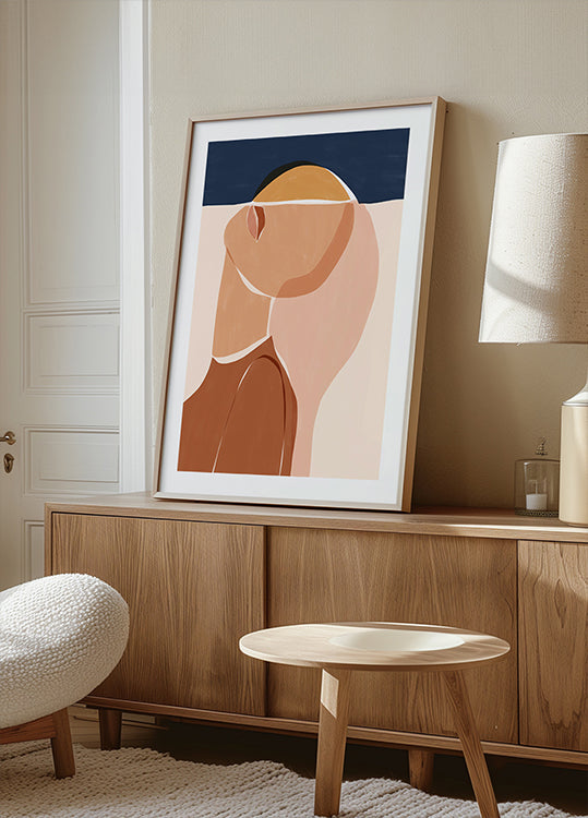 Half gezicht halve zon poster