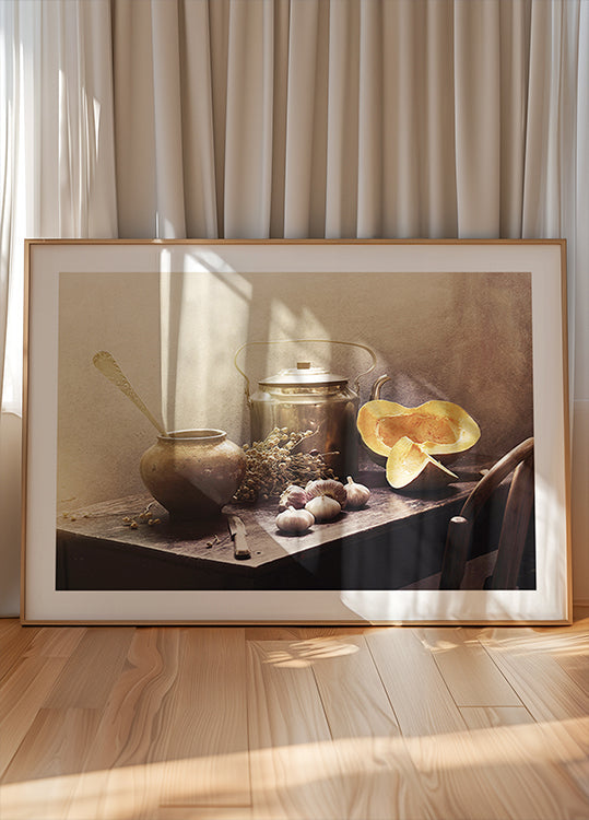 Stilleven met pompoenen#15c-poster