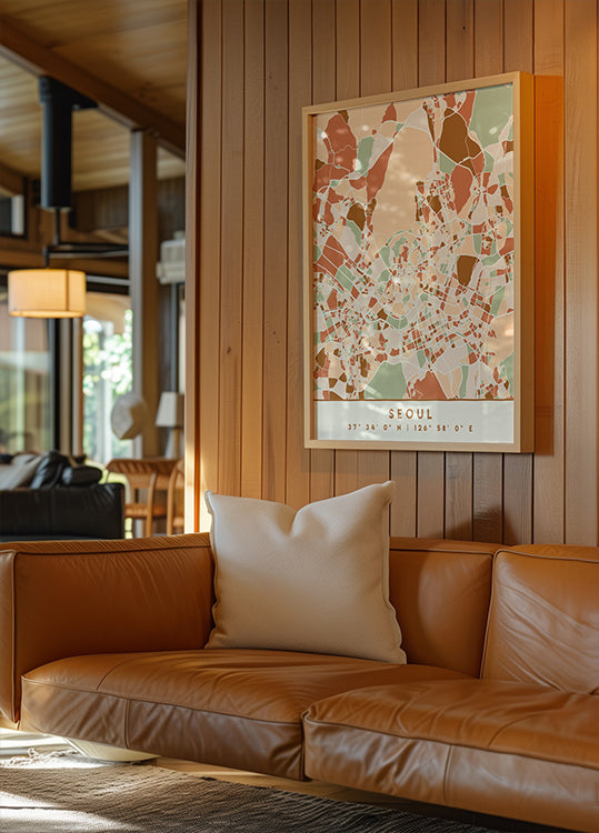 Zwarte kaarten aardetinten 79 poster