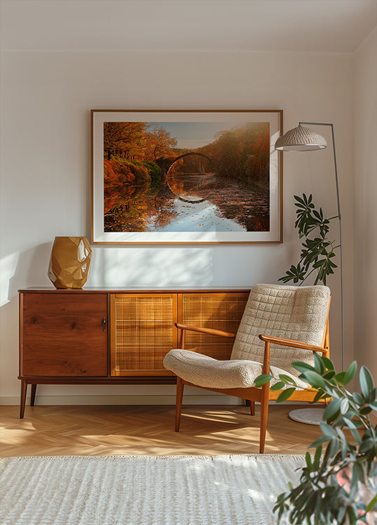 Herfst meer Poster