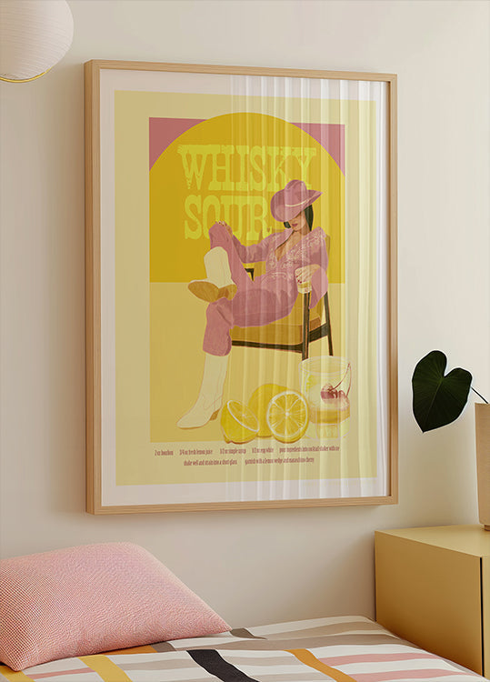 Jlr Whiskysour roze kopie poster