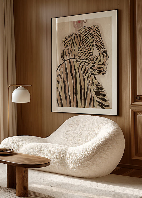 Zebra elegantie poster